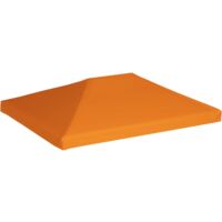 vidaXL Gazebo Top Cover 310 g/m² 4x3 m Orange - Orange