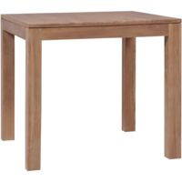 vidaXL Dining Table Solid Teak Wood with Natural Finish 82x80x76 cm - Brown