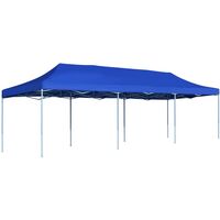 vidaXL Folding Pop-up Party Tent 3x9 m Blue - Blue