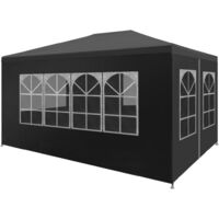 vidaXL Party Tent 3x4 m Anthracite - Anthracite