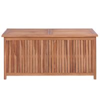 vidaXL Garden Storage Box 120x50x58 cm Solid Teak Wood - Brown