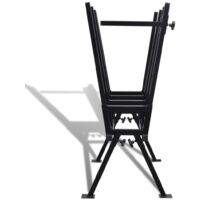Black Powder-Coated Saw Horse for Woodworking