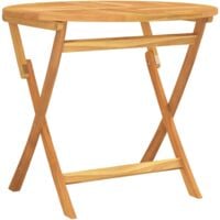 vidaXL Folding Garden Table 85x76 cm Solid Teak Wood - Brown