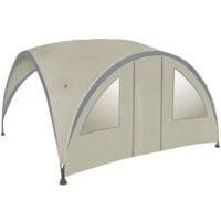 Bo-Camp Sidewall with Door for Party Shelter Small Beige - Beige