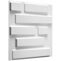 WallArt 24 pcs 3D Wall Panels GA-WA02 Bricks - White