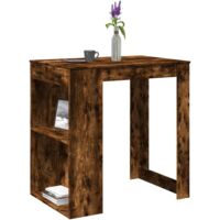 Bar Table Smoked Oak102x70x103.5 cm Engineered Wood vidaXL