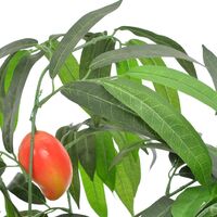 vidaXL Artificial Plant Mango Tree with Pot Green 150 cm - Green