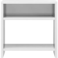 vidaXL Bedside Cabinet 40x30x40 cm Chipboards 2 pcs High Gloss White - White