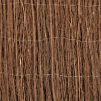 vidaXL Brushwood Fence 400x100 cm - Brown