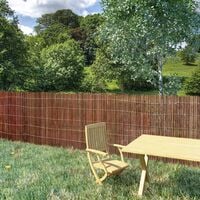 vidaXL Willow Fence 300x100 cm - Brown
