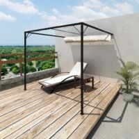 vidaXL Garden Patio Awning Sun Shade Canopy Wall Gazebo - Cream