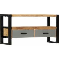 vidaXL TV Cabinet Solid Mango Wood 100x30x50 cm - Brown