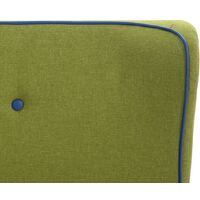 vidaXL Bed Frame Green Fabric 135x190 cm - Green
