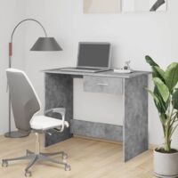 Desk Concrete Grey 100x50x76 cm Engineered Wood vidaXL