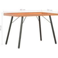 vidaXL Desk Brown 90x50x79 cm - Brown
