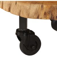 vidaXL Coffee Table Solid Acacia Wood 60x55x25 cm - Brown