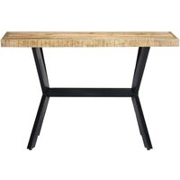 vidaXL Dining Table Solid Rough Mango Wood 120x60x75 cm