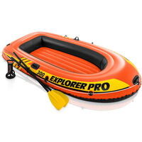 Intex Explorer Pro 300 Set Inflatable Boat with Oars and Pump 58358NP - Blue