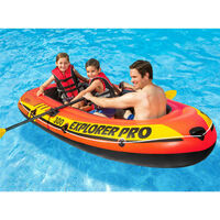 Intex Explorer Pro 300 Set Inflatable Boat with Oars and Pump 58358NP - Blue