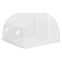 vidaXL Greenhouse 9m² 300x300x200 cm - White