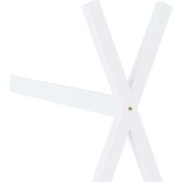 vidaXL Kids Bed Frame White Solid Pine Wood 90x200 cm - White
