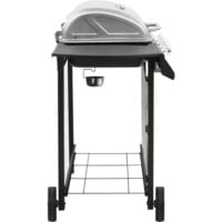 vidaXL Gas BBQ Grill with 4 Burners Black and Silver (FR/BE/IT/UK/NL only) - Silver