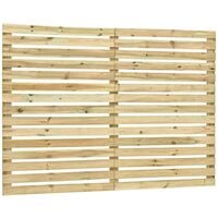 vidaXL Garden Fence Panel Impregnated Pinewood 180x180 cm - Brown