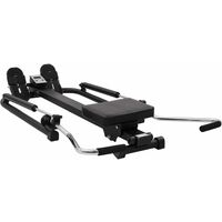 vidaXL Rowing Machine 5 Level Hydraulic Resistance - Black