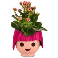 LECHUZA Table Planter "OJO ALL-IN-ONE" Ruby Pink - Pink