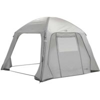 Bo-Camp Side Wall with Door and Window for Tent Air Gazebo Grey