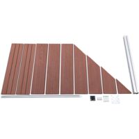vidaXL Fence Panel WPC 95x(105-180) cm Brown