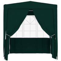 vidaXL Professional Party Tent with Side Walls 2.5x2.5 m Green 90 g/m² - Green
