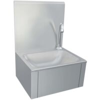 vidaXL Hand Wash Sink with Faucet and Soap Dispenser Stainless Steel - Silver