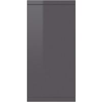 vidaXL Sideboard High Gloss Grey 88x30x65 cm Chipboard