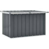 vidaXL Garden Storage Box Grey 109x67x65 cm - Grey
