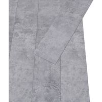 vidaXL PVC Flooring Planks 5.02 m² 2 mm Self-adhesive Cement Grey - Grey