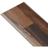 vidaXL PVC Flooring Planks 4.46 m² 3 mm Multicolour - Multicolour