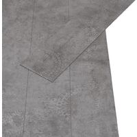 vidaXL PVC Flooring Planks 5.02 m² 2 mm Self-adhesive Concrete Grey - Grey