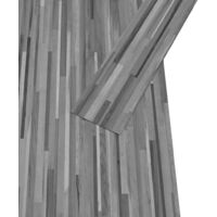 vidaXL PVC Flooring Planks 4.46 m² 3 mm Self-adhesive Striped Grey - Grey