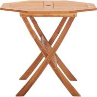 vidaXL Folding Garden Table 90x75 cm Solid Acacia Wood - Brown
