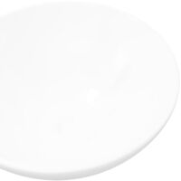 Ceramic Bathroom Sink Basin Round White - White