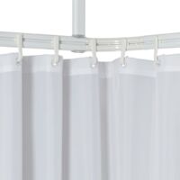 Sealskin Shower Curtain Rail Set Easy-Roll White - White