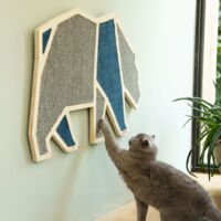 Beeztees Scratch Board Blue Bear 84x54 cm Wood - Grey