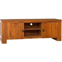 vidaXL TV Cabinet 110x30x40 cm Solid Teak Wood - Brown