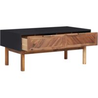 289908 vidaXL Coffee Table 90x50x40 cm Solid Acacia Wood and MDF - Brown