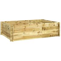 vidaXL Raised Bed 150x100x40 cm Impregnated Wood - Brown