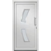 vidaXL Front Door White 108x208 cm - White