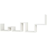 Homemania Wall Shelf Ladder 150x22x53.2cm White - White