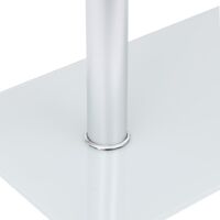 vidaXL U-Shaped Side Table Transparent 45x30x58 cm Tempered Glass - Transparent