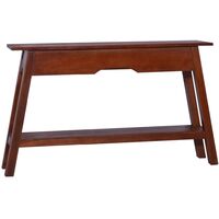 vidaXL Console Table 120x30x75 cm Solid Mahogany Classical Brown - Brown